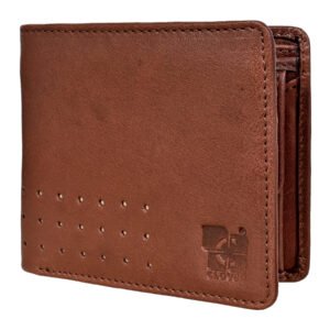 Men's Wallet, Full Grain Leather, Bi-Fold, 3 Card Slots with Coin Pocket, RFID Protected | Clover