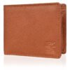 Men’s Wallet, Full Grain Leather, Bi-Fold, 7 Card Slots with Coin Pocket, RFID Protected | Clover
