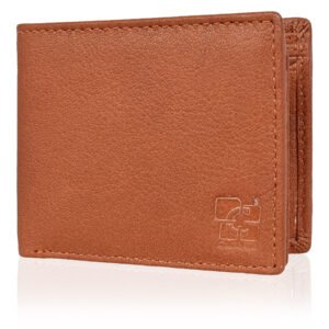 Men's Wallet, Full Grain Leather, Bi-Fold, 7 Card Slots with Coin Pocket, RFID Protected | Clover