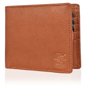 Men's Wallet, Full Grain Leather, Bi-Fold, 8 Card Slots, RFID Protected | Clover