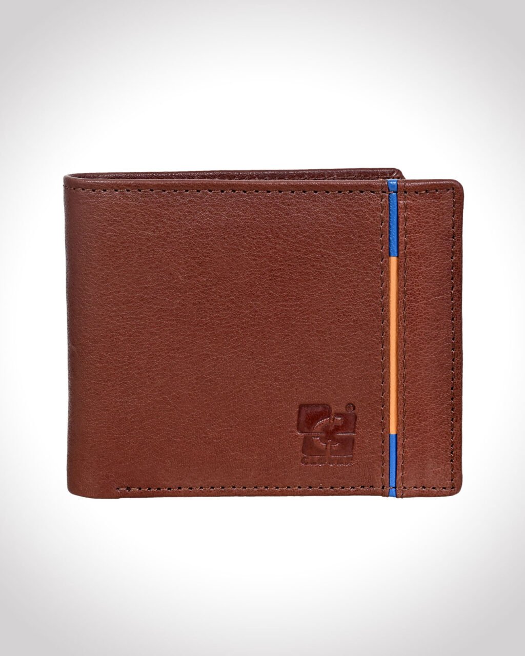 Men's Wallet, Full Grain Leather, Bi-Fold, 3 Card Slots with coin pocket | Clover