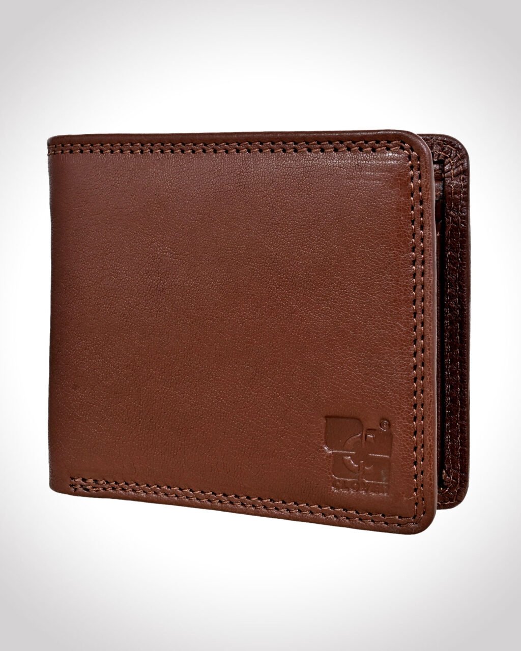 Men's Wallet, Full Grain Leather, Bi-Fold, 3 Card Slots with Coin Pocket, RFID Protected | Clover