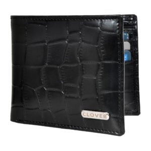 Men's Wallet, Full Grain Leather, Bi-Fold, 6 Card Slots, RFID Protected | Clover