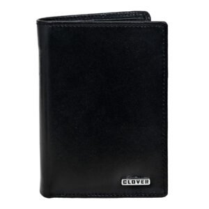 Men's Wallet, Full Grain Leather, Note Case, 6 Card Slots with Coin Pocket, RFID Protected | Clover