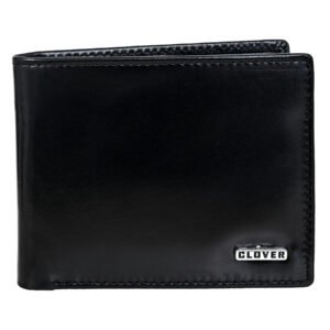 Men's Wallet, Full Grain Leather, Bi-Fold, 6 Card Slots, RFID Protected | Clover