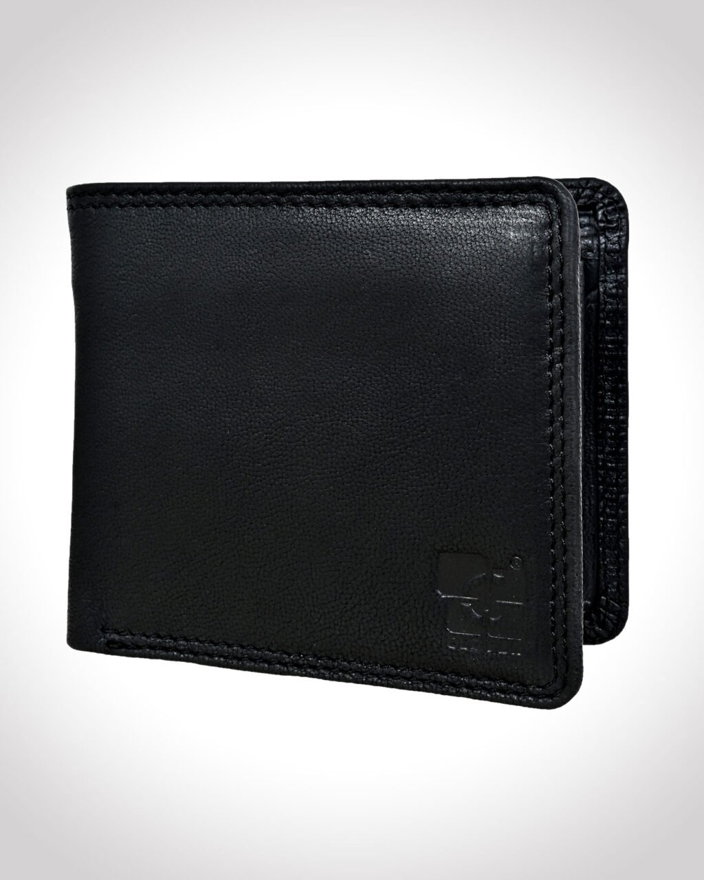 Men's Wallet, Full Grain Leather, Bi-Fold, 3 Card Slots with Coin Pocket, RFID Protected | Clover