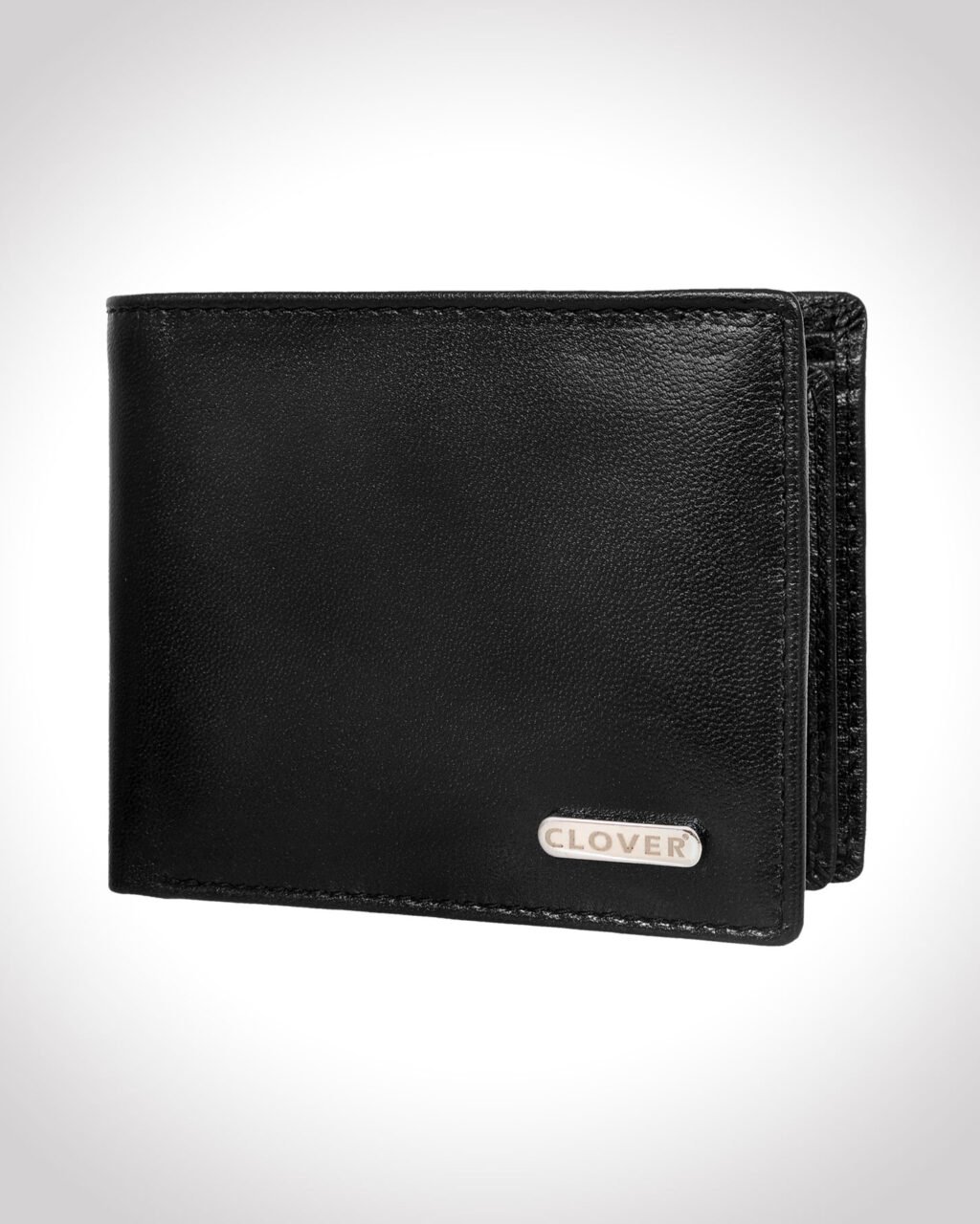 Men's Wallet, Full Grain Leather, Bi-Fold, 7 Card Slots with Coin Pocket, RFID Protected | Clover