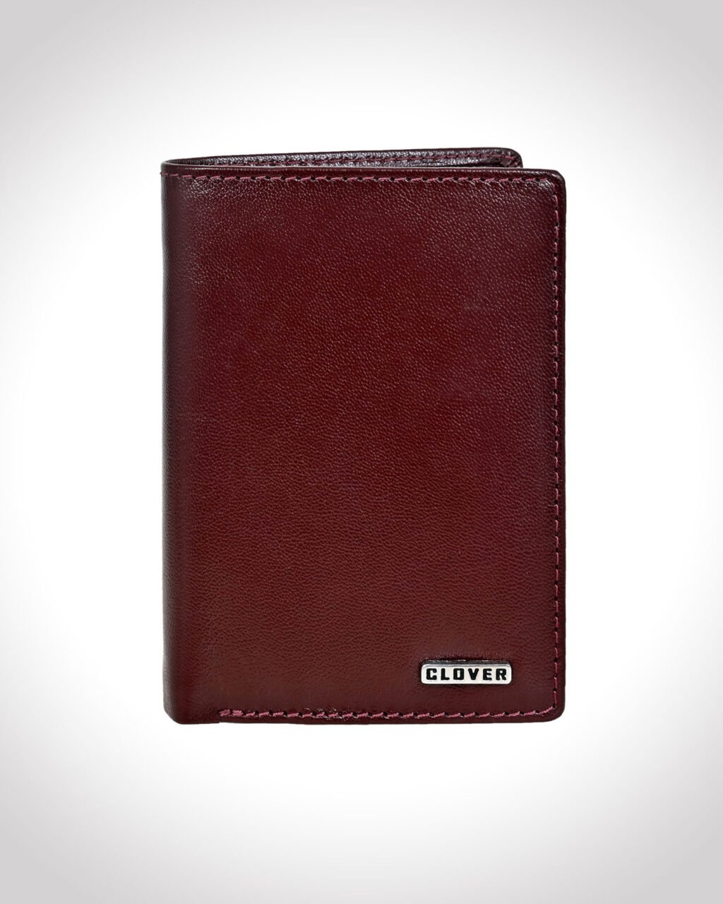 Men's Wallet, Full Grain Leather, Note Case, 6 Card Slots with Coin Pocket, RFID Protected | Clover