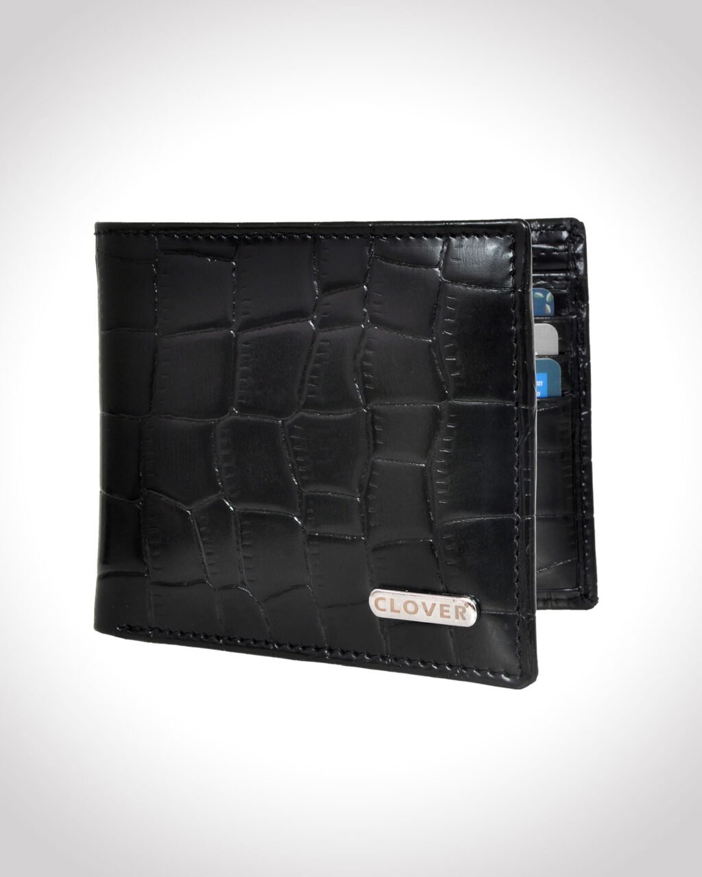 Men's Wallet, Full Grain Leather, Bi-Fold, 6 Card Slots, RFID Protected | Clover