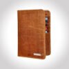 Men’s Wallet, Full Grain Leather, Note Case, 10 Card Slots, 1 Passport Pocket, RFID Protected | Clover