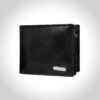 Men’s Wallet, Full Grain Leather, Bi-Fold, 3 Card Slots with Coin Pocket, RFID Protected | Clover