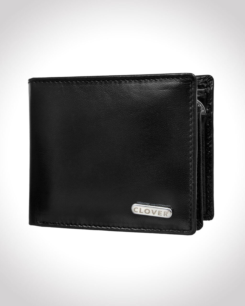 Men's Wallet, Full Grain Leather, Bi-Fold, 3 Card Slots with Coin Pocket, RFID Protected | Clover