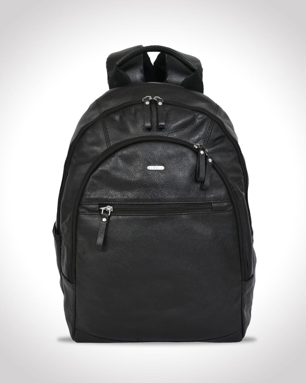 Premium Official Bagpack, Black, Full Grain Leather | Clover