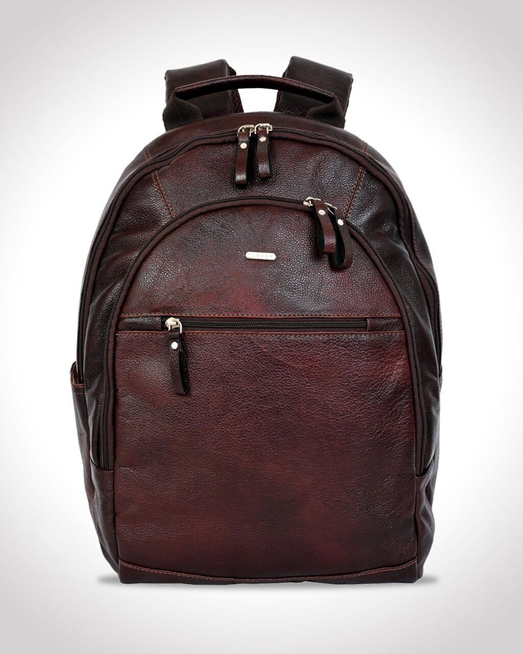 Premium Official Bagpack, Brown Twotone, Full Grain Leather | Clover