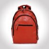 Premium Official Bagpack, Red, Full Grain Leather | Clover