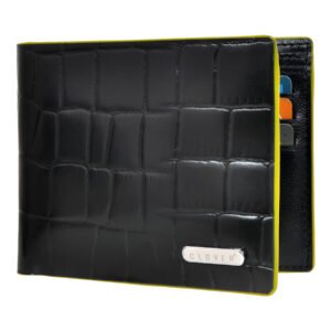 Men's Wallet, Full Grain Leather, Bi-Fold, 6 Card Slots, RFID Protected | Clover