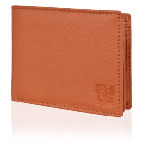 Men's Wallet, Full Grain Leather, Bi-Fold, 7 Card Slots with Coin Pocket, RFID Protected | Clover
