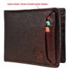 Men’s Wallet, Full Grain Leather, Bi-Fold, 10 Card Slots, RFID Protected | Clover