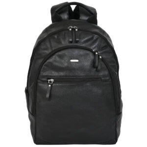 Premium Official Bagpack, Black, Full Grain Leather | Clover