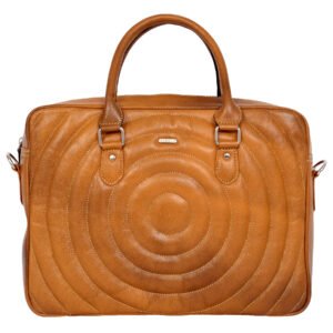 Urban Quilted Luxury Excutive Laptop Bag, Full Grain Leather | Clover