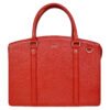 Oxford Premium Executive Laptop Bag, Red, Full Grain Leather | Clover