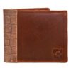 Men’s Wallet, Full Grain Leather, Bi-Fold, 3 Card Slots with Coin Pocket, RFID Protected | Clover