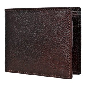 Men's Wallet, Full Grain Leather, Bi-Fold, 3 Card Slots with Coin Pocket, RFID Protected | Clover