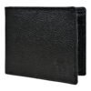 Men’s Wallet, Full Grain Leather, Bi-Fold, 3 Card Slots with Coin Pocket, RFID Protected | Clover