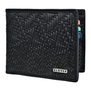Men's Wallet, Full Grain Leather, Bi-Fold, 6 Card Slots, RFID Protected | Clover