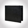 Men’s Wallet, Full Grain Leather, Bi-Fold, 3 Card Slots with Coin Pocket, RFID Protected | Clover