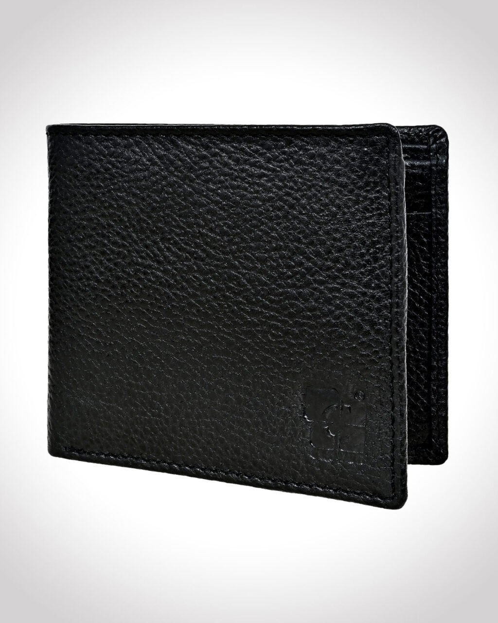 Men's Wallet, Full Grain Leather, Bi-Fold, 3 Card Slots with Coin Pocket, RFID Protected | Clover
