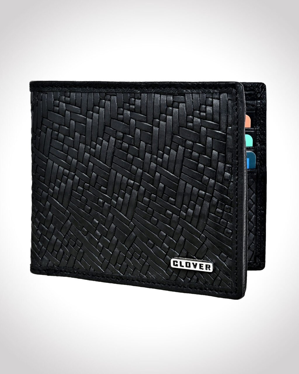 Men's Wallet, Full Grain Leather, Bi-Fold, 6 Card Slots, RFID Protected | Clover