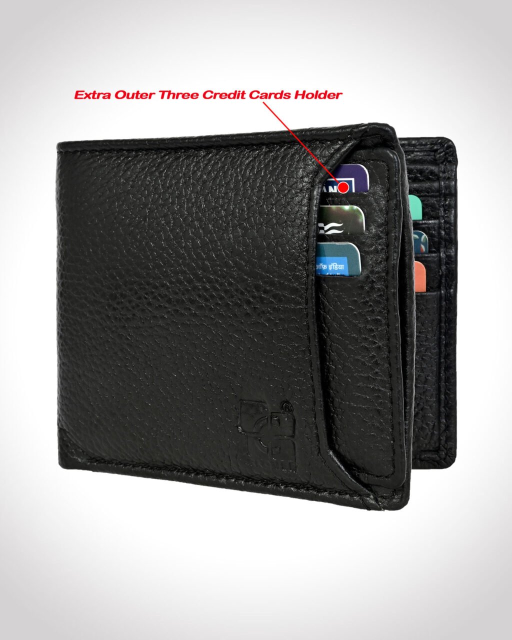 Men's Wallet, Full Grain Leather, Bi-Fold, 10 Card Slots, RFID Protected | Clover