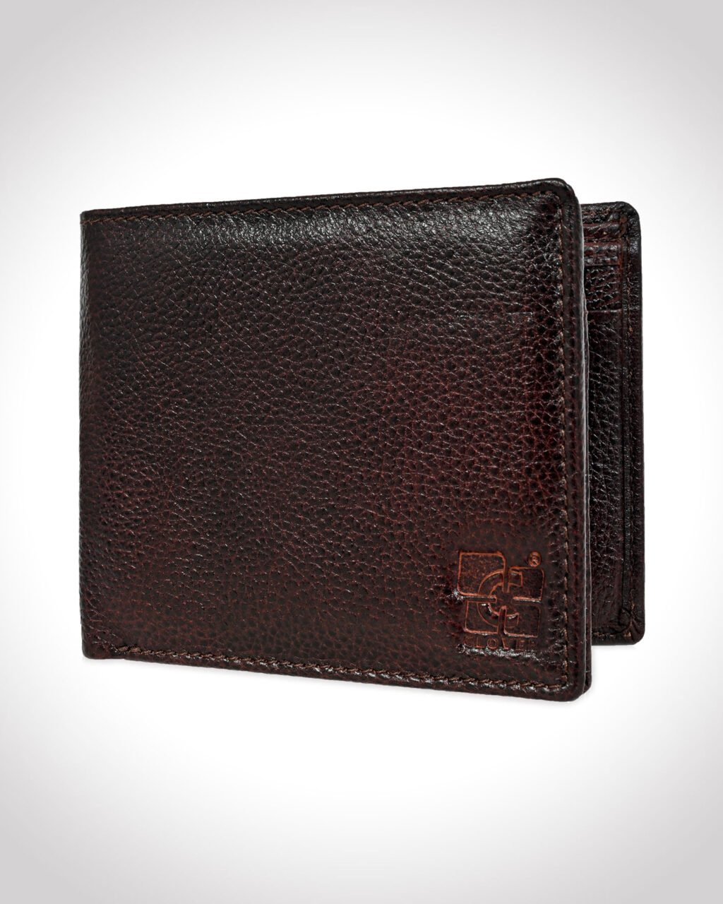 Men's Wallet, Full Grain Leather, Bi-Fold, 7 Card Slots with Coin Pocket, RFID Protected | Clover