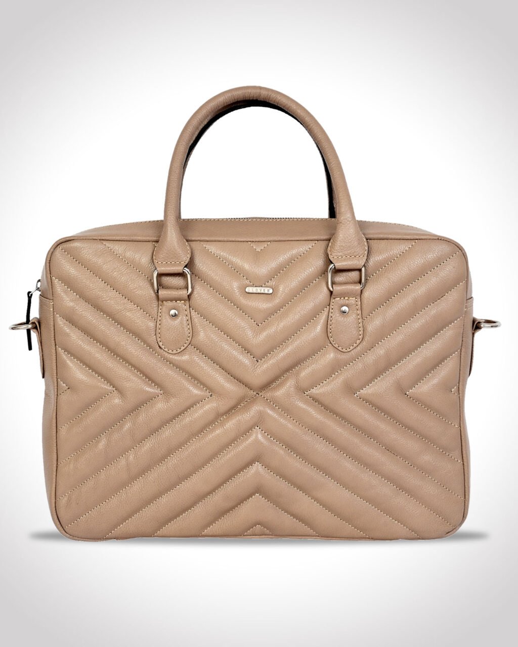 Urban Quilted Luxury Excutive Laptop Bag, Full Grain Leather | Clover