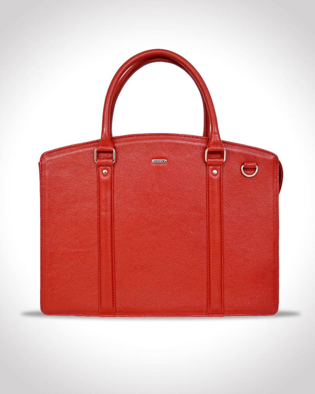 Oxford Premium Executive Laptop Bag, Red, Full Grain Leather | Clover
