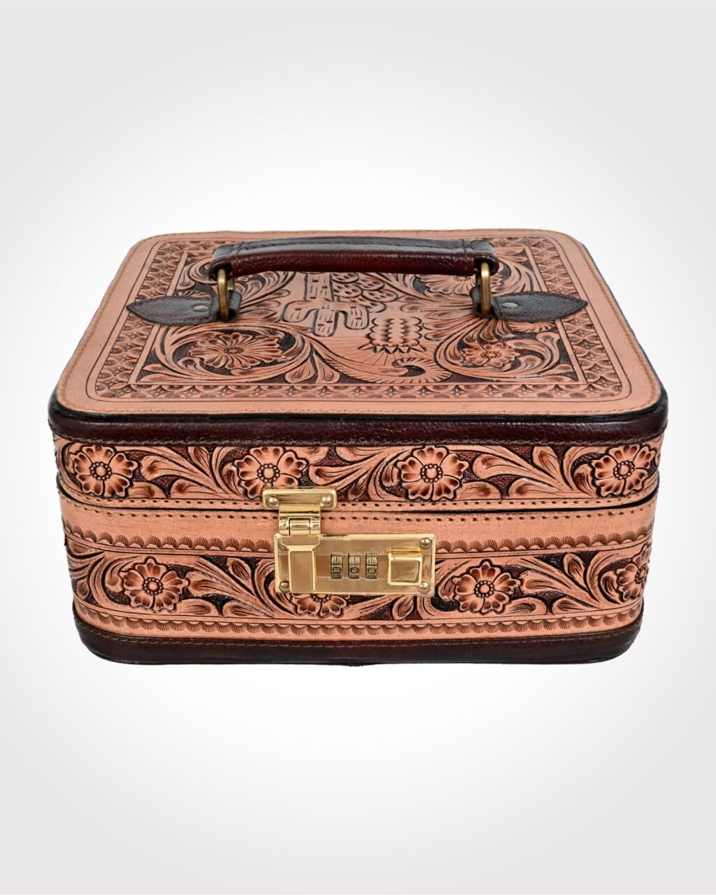 The Austin Trunk Hair-On Leather Jewelry Box