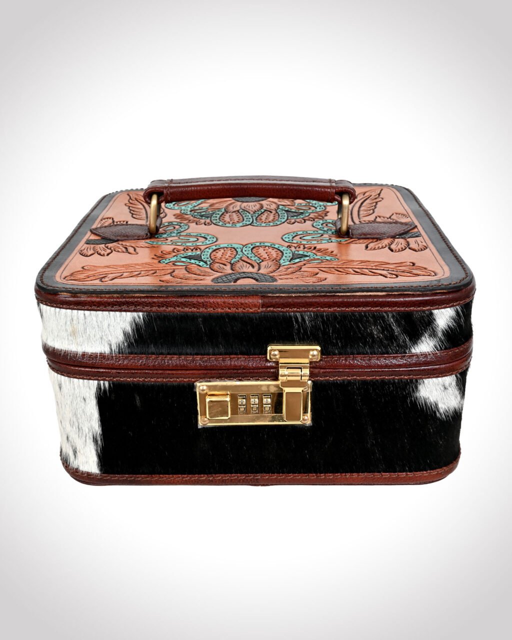 The Montana Hair-On Hide Western Jewelry Box
