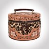 The Belle Hand-Tooled Leather Makeup Box