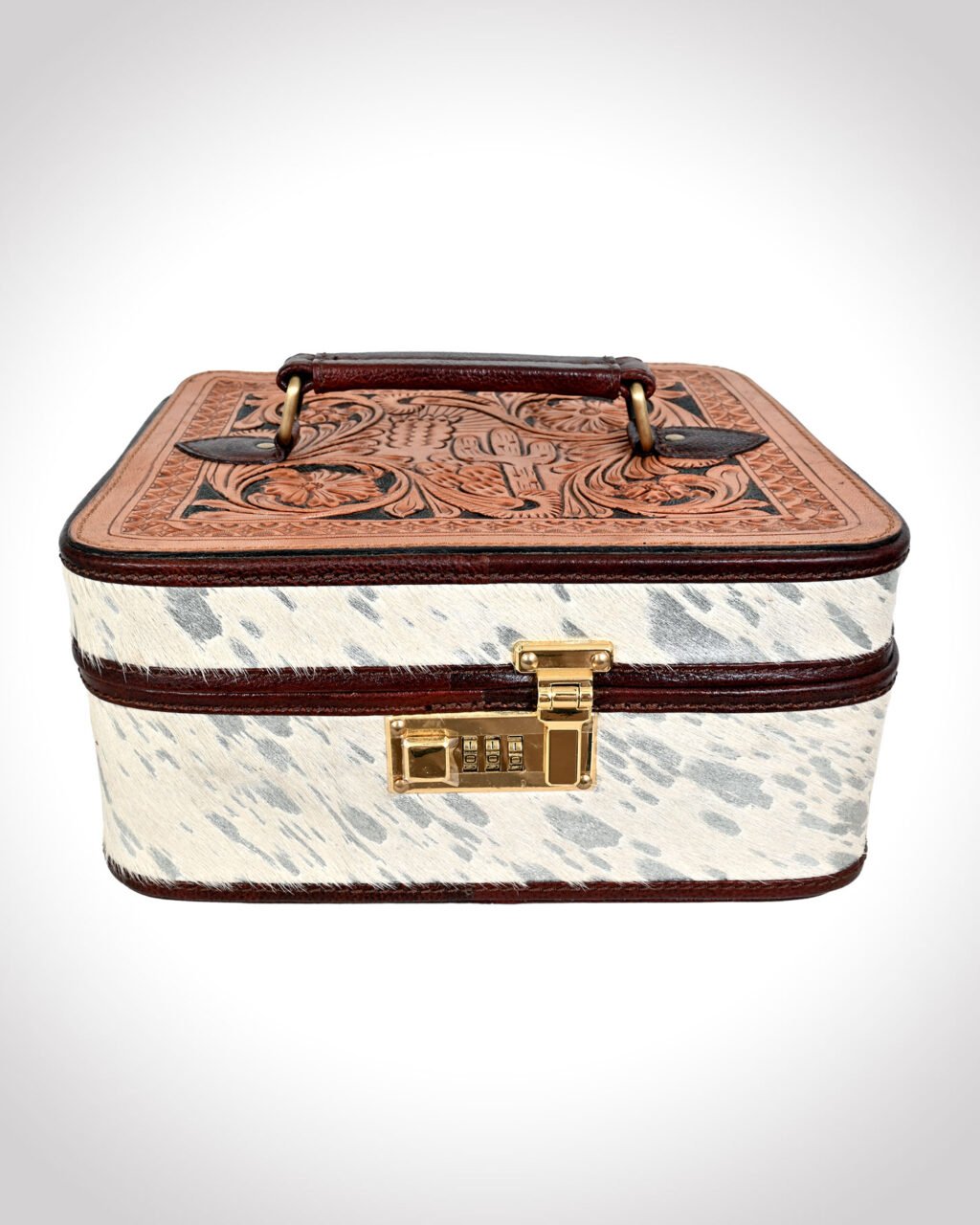 The Aspen Speckled Hair-On Hide Jewelry Box